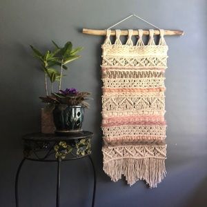 Large Macrame Weaving Tapestry, Handmade
